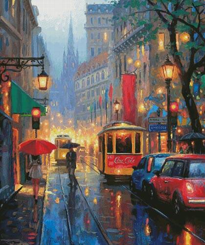 cross stitch pattern City Lights (Large)