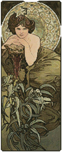 cross stitch pattern Emerald (Small)