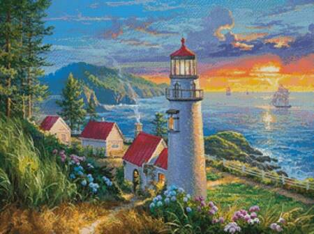 cross stitch pattern Evening Watch