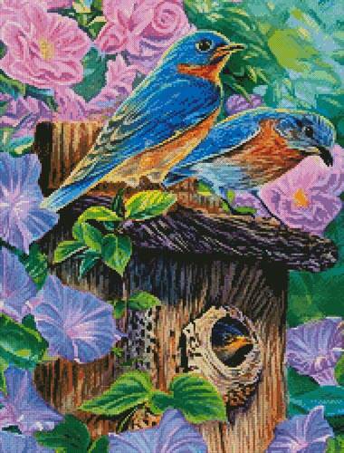 cross stitch pattern Family Time (Crop)