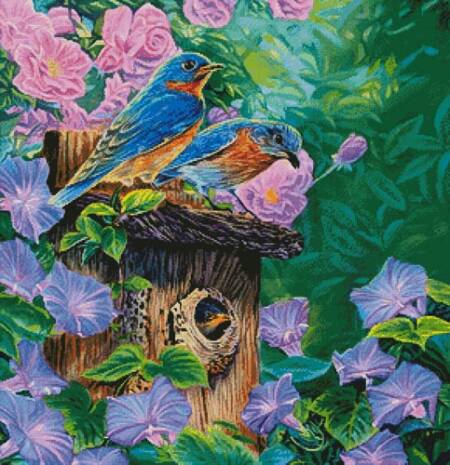 cross stitch pattern Family Time