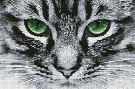 cross stitch pattern Green Eyes 2