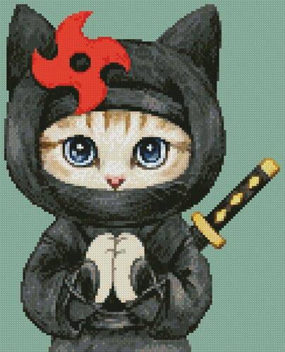 cross stitch pattern Mini Cat 42