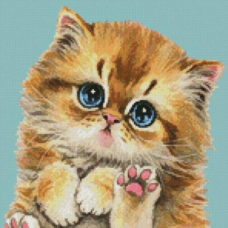 cross stitch pattern Mini Cat 114