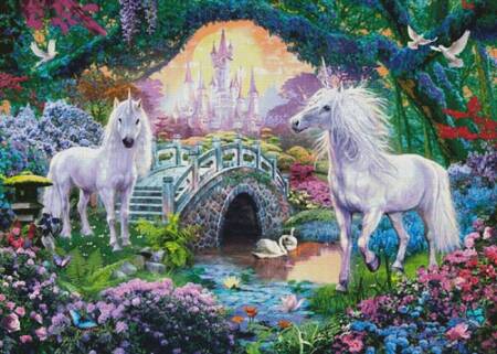 cross stitch pattern Magical Unicorn Kingdom (Large)