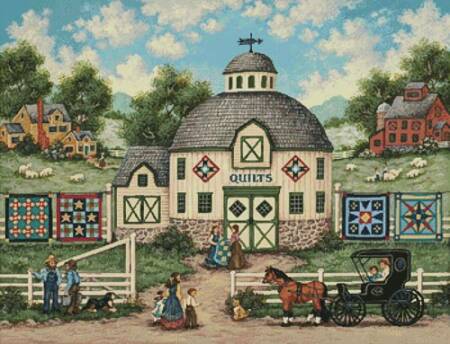 cross stitch pattern The Quilt Barn