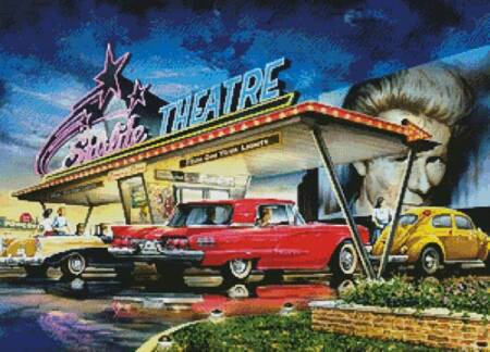 cross stitch pattern Starlite Theatre