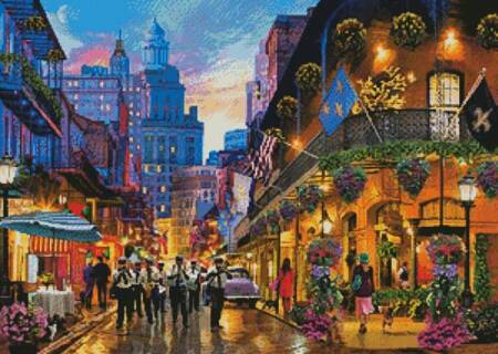 cross stitch pattern The Big Easy, New Orleans
