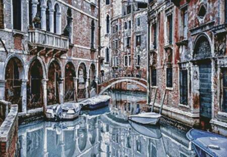 cross stitch pattern Venice Canal