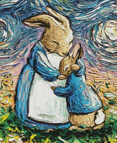 cross stitch pattern With Love (Crop Large)