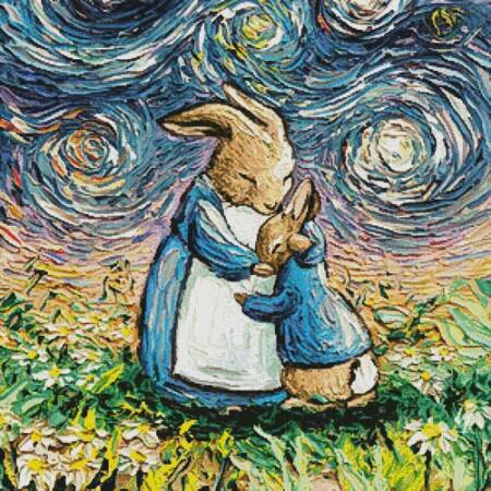 cross stitch pattern With Love