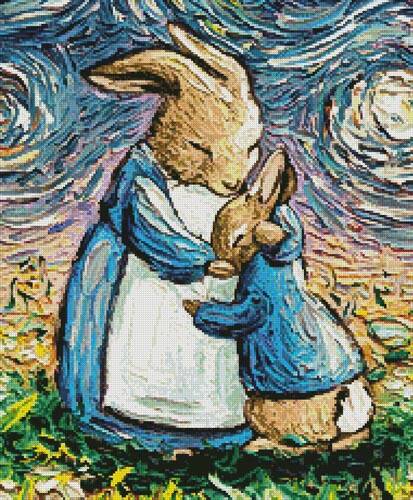 cross stitch pattern With Love (Crop)