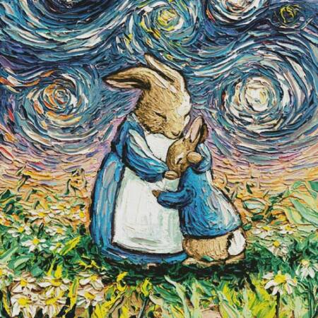 cross stitch pattern With Love (Large)