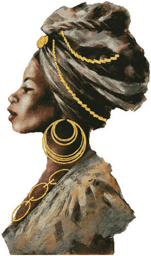 cross stitch pattern Beauty and Strength Large No Background