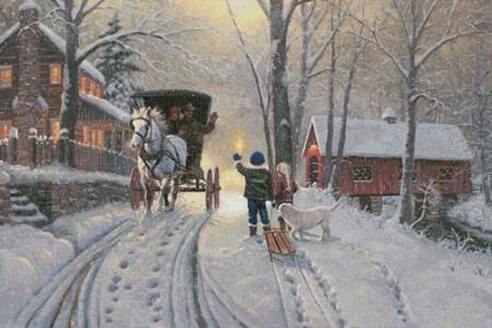 cross stitch pattern Community of Warmth (Large)