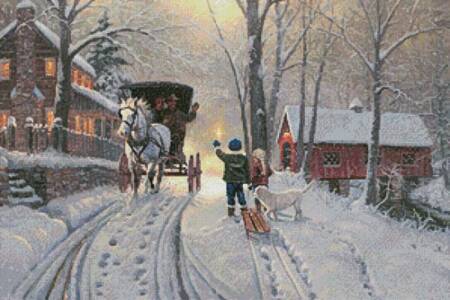 cross stitch pattern Community of Warmth