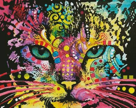 cross stitch pattern Don't Look Away