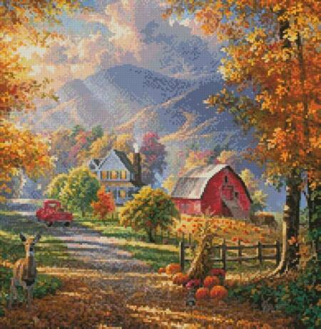cross stitch pattern Fall Memories (Crop)