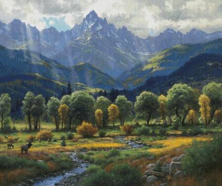 cross stitch pattern Highland Harmony (Large)