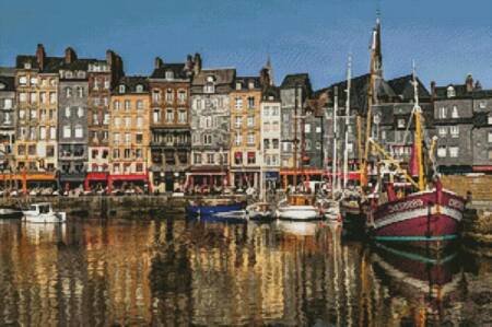 cross stitch pattern Honfleur