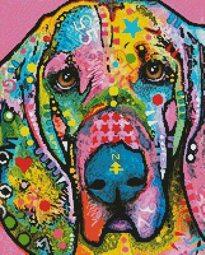 cross stitch pattern Mini Bloodhound