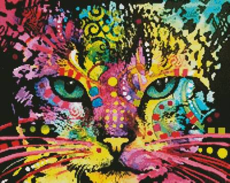 cross stitch pattern Mini Don't Look Away