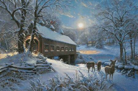 cross stitch pattern Moonlit Passage (Large)