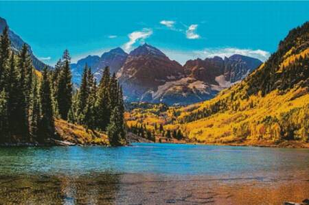 cross stitch pattern Maroon Bells (Large)