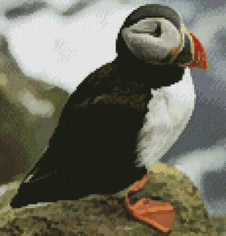 cross stitch pattern Puffin (Medium)