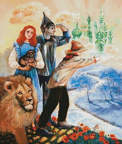 cross stitch pattern Road to Oz (Large)