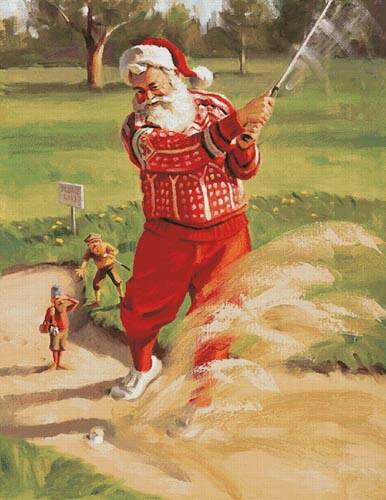 cross stitch pattern Sandy Claus (Large)