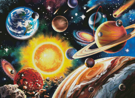 cross stitch pattern The Solar System (Large)