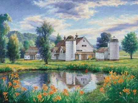 cross stitch pattern Summer on the Farm (Large)