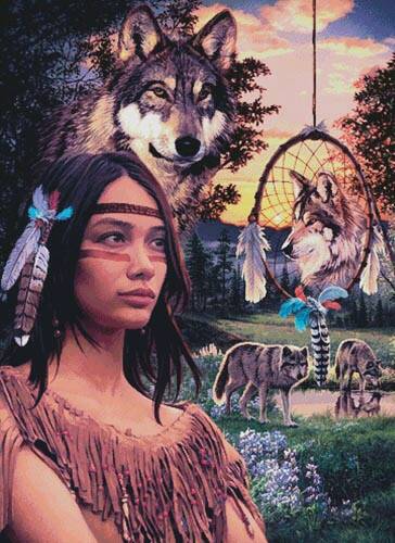 cross stitch pattern Storytelling Triptych 1 (Large)