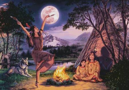 cross stitch pattern Storytelling Triptych 2 (Large)