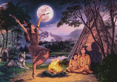 cross stitch pattern Storytelling Triptych 2