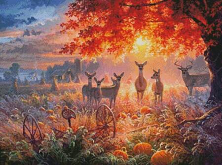 cross stitch pattern Trick or Treat