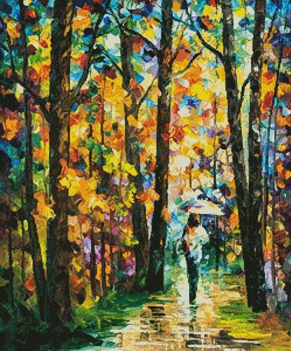 cross stitch pattern The Tale of the Rain