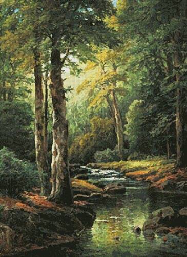 cross stitch pattern Waldbach