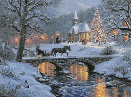 cross stitch pattern Winter Wonderland (Large)