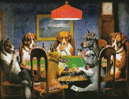 cross stitch pattern A Friend in Need (Large)