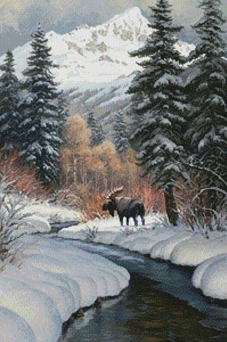 cross stitch pattern Blanket of Snow