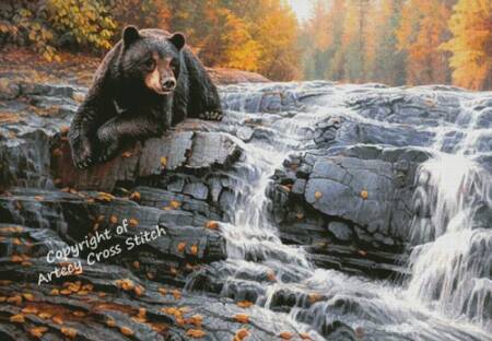 cross stitch pattern Bearly Time (Large)