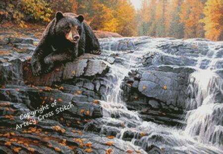 cross stitch pattern Bearly Time