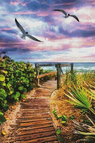 cross stitch pattern Dawn Flight (Large)