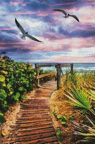 cross stitch pattern Dawn Flight