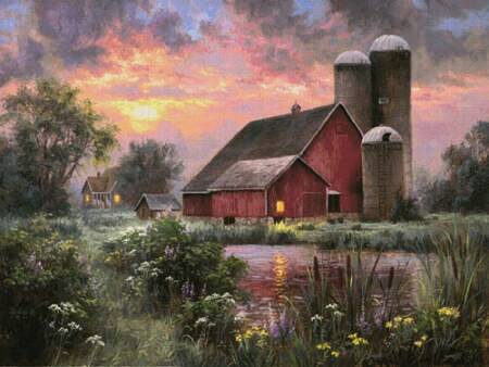 cross stitch pattern End of the Day (Large)