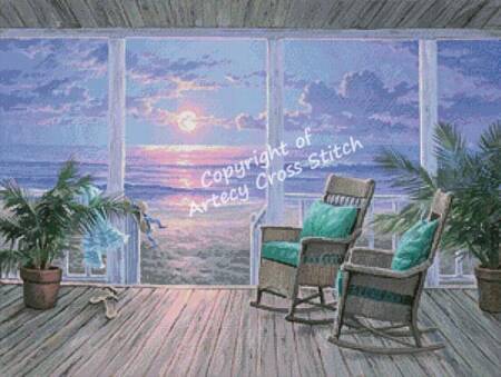 cross stitch pattern Evening Breeze