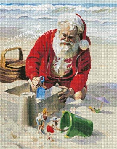 cross stitch pattern Mini Castles in the Sand