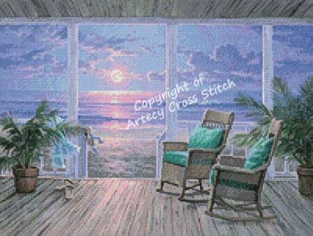 cross stitch pattern Mini Evening Breeze